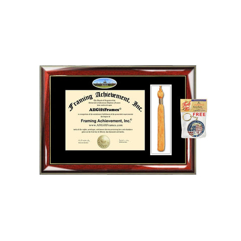 Bridgewater State University Tassel Holder Diploma Frame BSU School Campus Photo Degree College Framing Graduation Gift Bachelor Master MBA Doctorate PHD Certificate