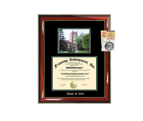 Diploma Frame Big University of North Dakota UND Graduation Gift Case Embossed Picture Frames Engraving Degree Graduate Bachelor Masters MBA PHD Doctorate School