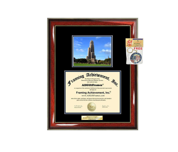 Diploma Frame University of Pittsburgh Graduation Gift Idea Engraved Picture Frames Engraving Degree Cheap Graduate Bachelor Masters MBA PHD Doctorate School