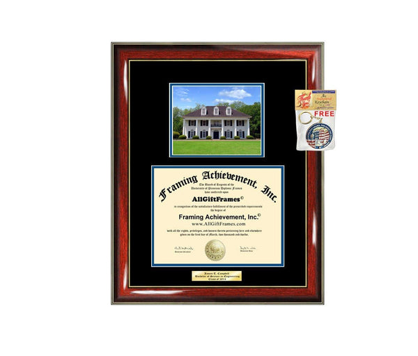 Diploma Frame McNeese State University Graduation Gift Idea Engraved Picture Frames Engraving Degree Large Cheap Graduate Bachelor Masters MBA PHD Doctorate School