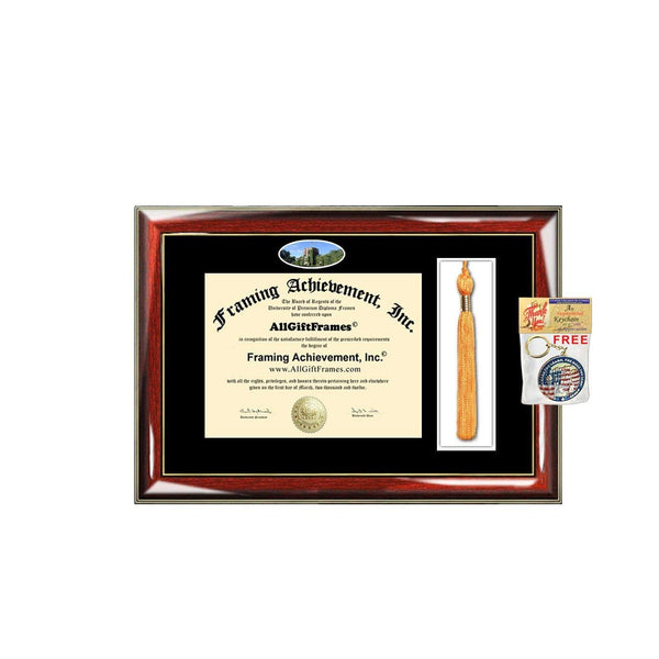 University of Michigan Tassel Diploma Frame Michigan Campus Picture Double Degree Plaque Tassel Holder Framing Graduation Gift Bachelor Master MBA Doctorate PHD Certificate Case