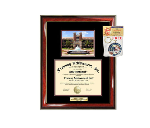Diploma Frame FSU Florida State University Graduation Gift Idea Engraved Picture Frames Engraving Degree Large Personalized Cheap Graduate Bachelor Masters MBA PHD Doctorate