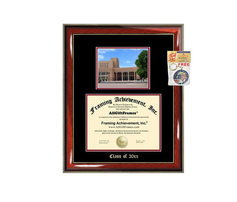 Diploma Frame Big University of New Mexico UNM Graduation Gift Case Embossed Picture Frames Engraving Degree Graduate Bachelor Masters MBA PHD Doctorate School