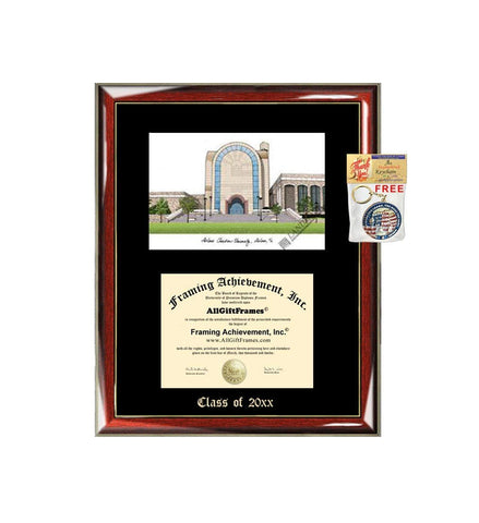 Abilene Christian University ACU Graduation Custom Frame Emboss Lithograph Diploma Degree Framing Embossed Bachelor MBA Master PHD Certificate Framing
