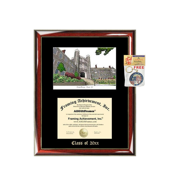 Princeton University Diploma Frame Emboss Lithograph Degree Graduation Frames Certificate Framing Prestige Single Black Mat Custom Diploma Frame