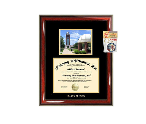 Diploma Frame Big University Arkansas Fort Smith UAFS Graduation Gift Case Embossed Picture Frames Engraving Degree Graduate Bachelor Masters MBA PHD Doctorate School