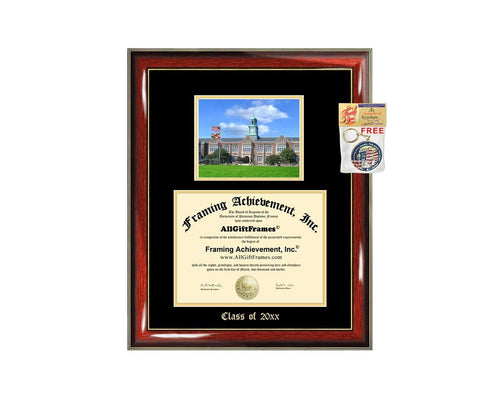 Diploma Frame Big Towson University Graduation Gift Case Embossed Picture Frames Engraving Degree Graduate Bachelor Masters MBA PHD Doctorate School