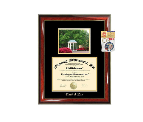 Diploma Frame Big UNC University North Carolina Chapel Hill Graduation Gift Case Embossed Picture Frames Engraving Degree Bachelor Masters MBA PHD Doctorate School