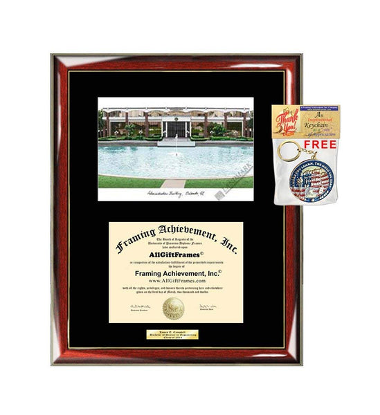 University of Central Florida Diploma Frame Lithograph UCF Degree Framing Graduation Diploma Holder Case Plaque Graduate Gift Prestige Matted Diploma Frames
