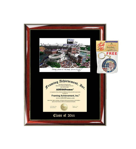 AllGiftFrames University of Florida Swamp Diploma Frame Emboss Lithograph Graduation Gift UF Degree Framing Certificate Graduate Holder Case Black Matted