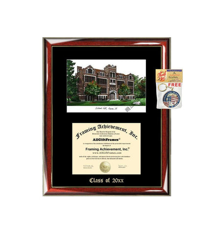 Aurora University Graduation Custom Frame Emboss Lithograph Diploma Degree Framing Embossed Bachelor MBA Master PHD Certificate Framing