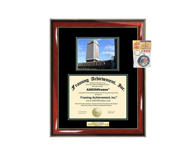 Diploma Frame Cleveland State University CSU Campus Photo Graduation Graduation Gift Idea Engraved Picture Frames Engraving Degree Large Cheap Graduate Graduate Degree
