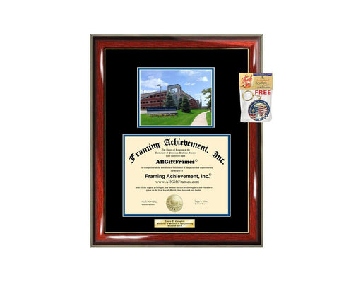 Diploma Frame St. Cloud State University SCSU Graduation Gift Idea Engraved Picture Frames Engraving Degree Cheap Graduate Bachelor Masters MBA PHD Doctorate School