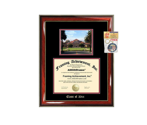 Diploma Frame Big Stanford University Graduation Gift Case Embossed Picture Frames Engraving Degree Graduate Bachelor Masters MBA PHD Doctorate School