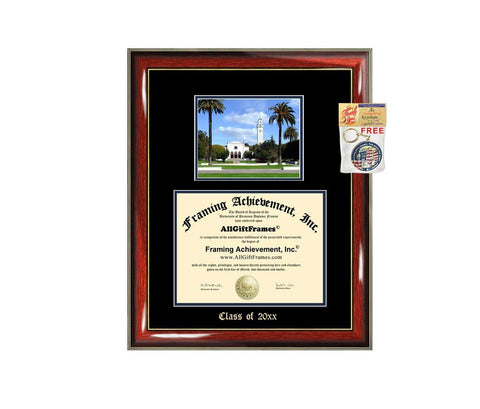 Diploma Frame Big Loyola Marymount University LMU Graduation Gift Case Embossed Picture Frames Engraving Certificate Holder Graduate Bachelor Masters MBA PHD Doctorate School