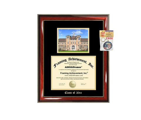 Diploma Frame Big University of Wisconsin Stevens Point UWSP Graduation Gift Case Embossed Picture Frames Engraving Degree Graduate Bachelor Masters MBA PHD Doctorate School