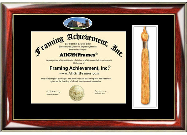 McMurry University Tassel Diploma Frame Degree School McMurry Campus Photo Custom Tassel Holder Case College Plaque Certificate Degree Frames Certificate Framing Graduation Gift