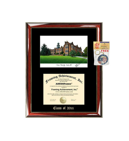 AllGiftFrames Towson University Diploma Frame Emboss Lithograph Towson Graduation Degree Framing Certificate Plaque Graduate Gift Black Matted Degree Framing