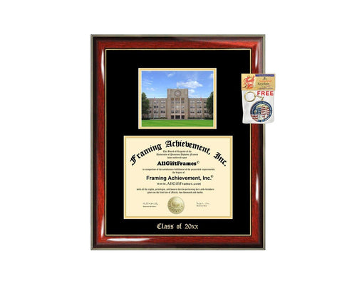 Diploma Frame Big St. Johns University SJU Graduation Gift Case Embossed Picture Frames Engraving Degree Graduate Bachelor Masters MBA PHD Doctorate School
