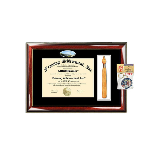 California Lutheran University Tassel Diploma Frame Degree School CLU Campus Photo Custom Tassel Holder Case College Plaque Certificate Degree Frames Certificate Framing Graduation Gift