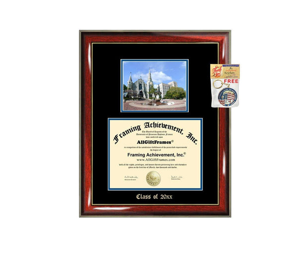 Diploma Frame Big Creighton University Graduation Gift Case Embossed Picture Frames Engraving Certificate Personalized Degree