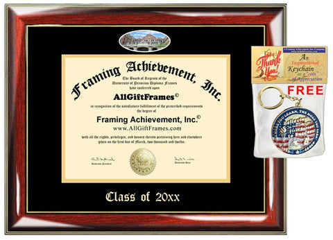 AllGiftFrames Custom Diploma Frame Embossed JJC Best Graduation Criminal Justice College Degree Frame Double Mat Campus Fisheye Picture Frame Cheap Degree Gift