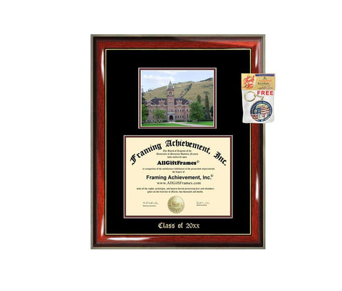 Diploma Frame Big University of Montana Graduation Gift Case Embossed Picture Frames Engraving Degree Graduate Bachelor Masters MBA PHD Doctorate School