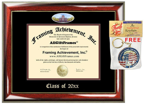 AllGiftFrames Custom Diploma Frame Embossed Ohio State University College Best Graduation Degree Frame Double OSU Campus Fisheye Picture Frame Cheap Certificate Graduate Gift
