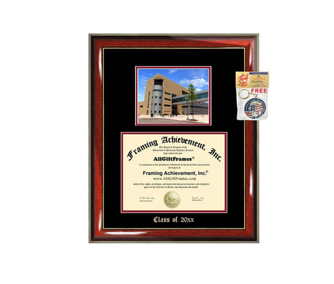 Diploma Frame Big New Jersey Institute of Technology NJIT Graduation Gift Case Embossed Picture Frames Engraving Degree Graduate Bachelor Masters MBA PHD Doctorate School