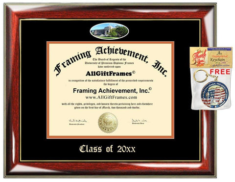 AllGiftFrames Custom Diploma Frame Embossed Oregon State University College Best Graduation OSU Frame Double Mat Campus Fisheye Picture Frame Cheap Degree Certificate Graduate Gift