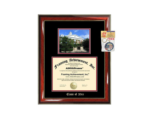 Diploma Frame Big Illinois State University School Campus ISU Photo Graduation Degree Framing Document Graduation Gift Bachelor Master MBA Doctorate PHD Cheap Best