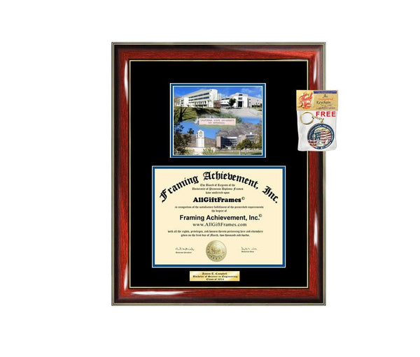 Diploma Frame CSUSB California State University San Bernardino Campus Photo Graduation Graduation Gift Idea Engraved Picture Frames Engraving Large Cheap Graduate Graduate Degree