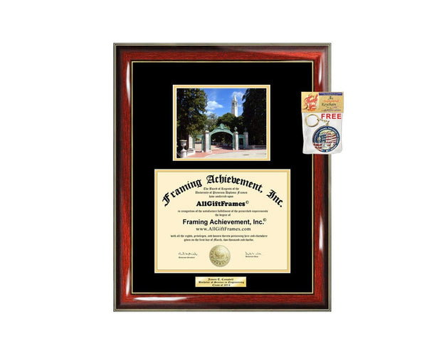 Diploma Frame University of California Berkeley UCB Graduation Gift Idea Cal Engraved Picture Frames Engraving Degree Cheap Graduate Bachelor Masters MBA PHD Doctorate School