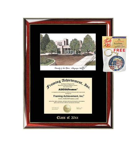 University of New Mexico Diploma Frame Emboss Lithograph UNM Graduation Degree Framing College Graduate Gift Black Matted University Diploma Frame