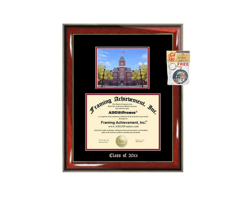 Diploma Frame Big Ohio State University OSU Graduation Gift Case Embossed Picture Frames Engraving Degree Graduate Bachelor Masters MBA PHD Doctorate School