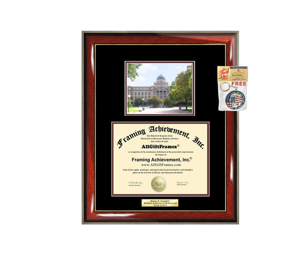 Diploma Frame TAMU Texas A&M University College Station Graduation Gift Idea Engraved Picture Frames Engraving Degree Bachelor Masters MBA PHD Doctorate School