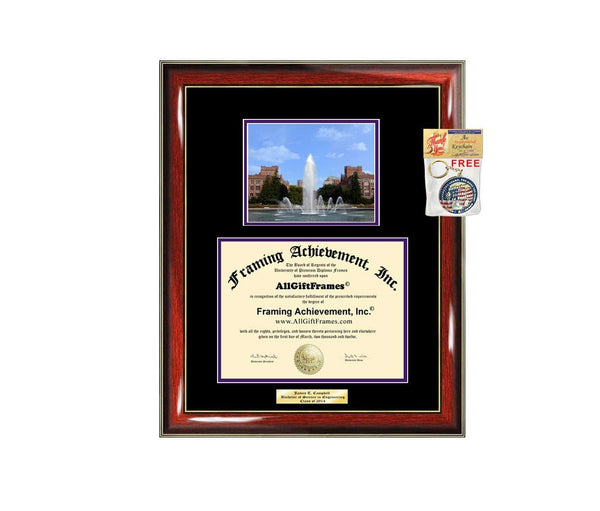 Diploma Frame University of Washington Graduation Gift Idea UW Engraved Picture Frames Engraving Degree Cheap Graduate Bachelor Masters MBA PHD Doctorate School