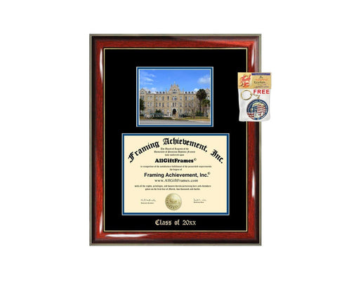 Diploma Frame Big St. Mary's University Texas Graduation Gift Case St Marys Embossed Picture Frames Engraving Degree Bachelor Masters MBA PHD Doctorate School