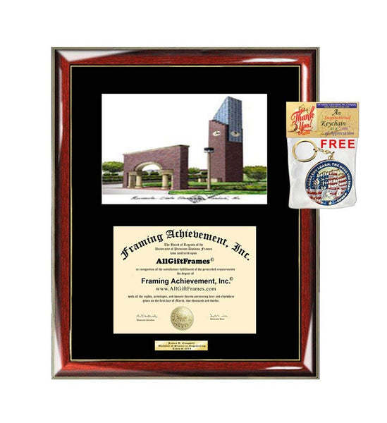 Utah State University Diploma Frame Lithograph USU Degree Graduation Gift Graduate Certificate Framing Black Matted Gifts Diploma Frames
