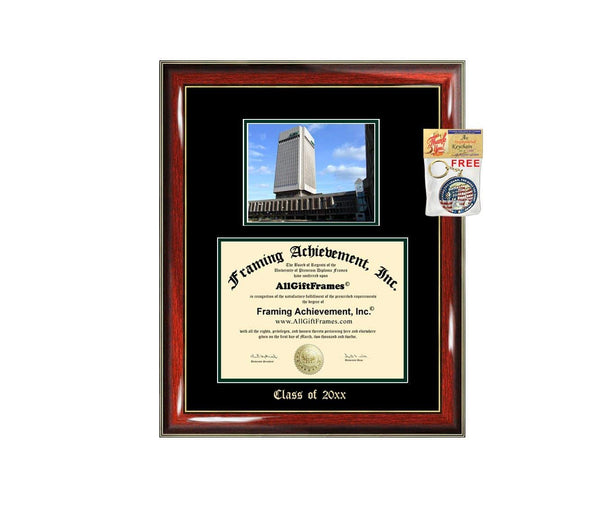 Diploma Frame Big Cleveland State University CSU Campus Photo Graduation Gift Case Embossed Picture Frames Engraving Certificate Degree