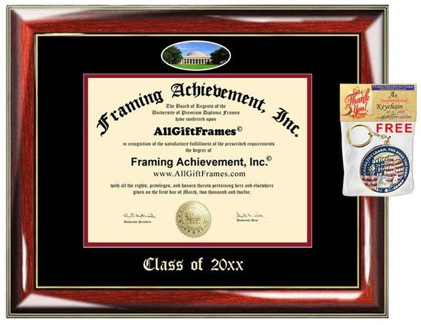 AllGiftFrames Custom Diploma Frame Embossed Massachusetts Institute of Technology College Best Graduation Degree Frame MIT Double Mat Campus Fisheye Picture Frame Cheap