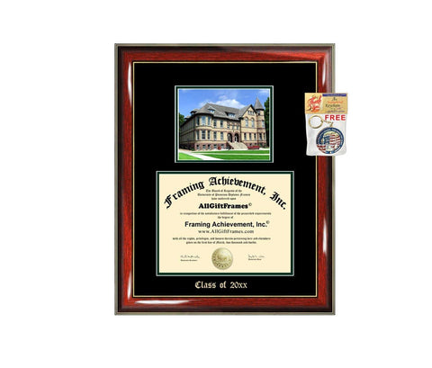 Diploma Frame Big North Dakota State University NDSU Graduation Gift Case Embossed Picture Frames Engraving Degree Graduate Bachelor Masters MBA PHD Doctorate School