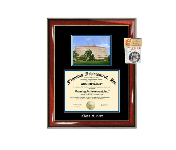 Diploma Frame Big University of Kansas UK Graduation Gift Case Embossed Picture Frames Engraving Degree Graduate Bachelor Masters MBA PHD Doctorate School