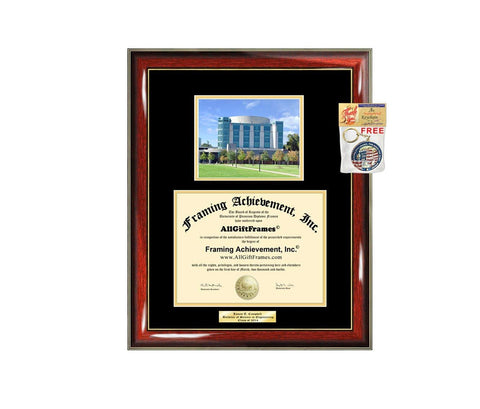 Diploma Frame UMBC University of Maryland Baltimore County Graduation Gift Idea Engraved Picture Frames Engraving Degree Bachelor Masters MBA PHD Doctorate School