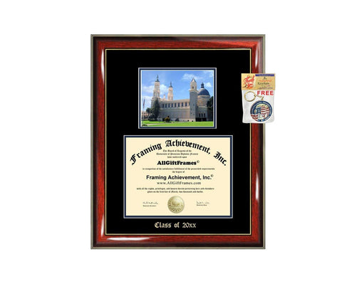 Diploma Frame Big University San Francisco USF Graduation Gift Case Embossed Picture Frames Engraving Degree Graduate Bachelor Masters MBA PHD Doctorate School