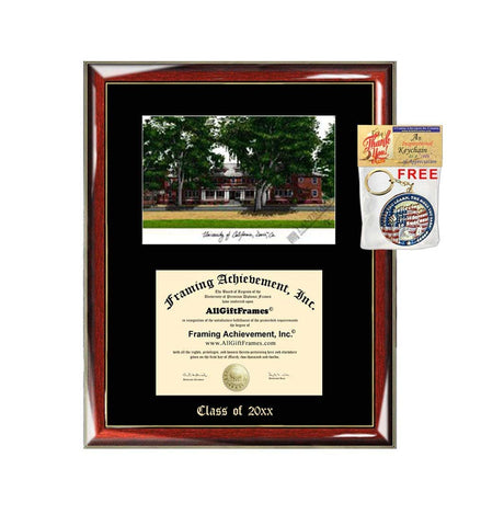 University of California Davis Diploma Frame Emboss Lithograph UCD Graduation Diploma Holder Case Certificate Graduate Plaque UC David Black Matted Diploma Frames
