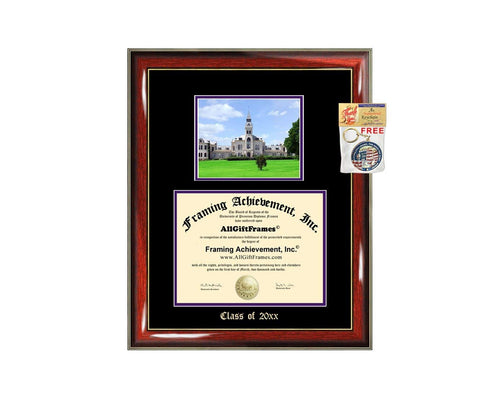 Diploma Frame Big Kansas State University KSU Graduation Gift Case Embossed Picture Frames Engraving Certificate Holder Graduate Bachelor Masters MBA PHD Doctorate School