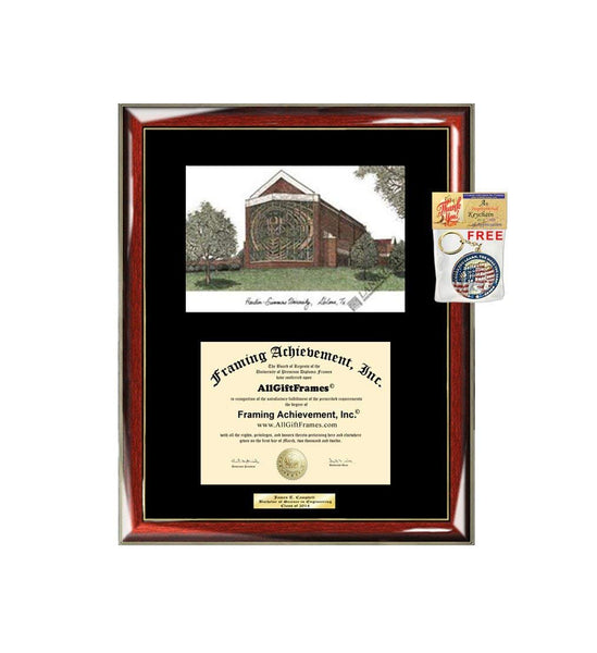 AllGiftFrames Hardin-Simmons University HSUTX Diploma Frame Lithograph Degree Graduation Framing Black Matted Engraved Custom University Graduate Gift Holder Case