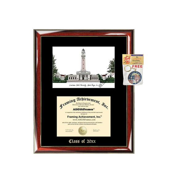 Louisiana State University LSU Graduation Custom Frame Emboss Lithograph Diploma Degree Framing Embossed Bachelor MBA Master PHD Certificate Framing