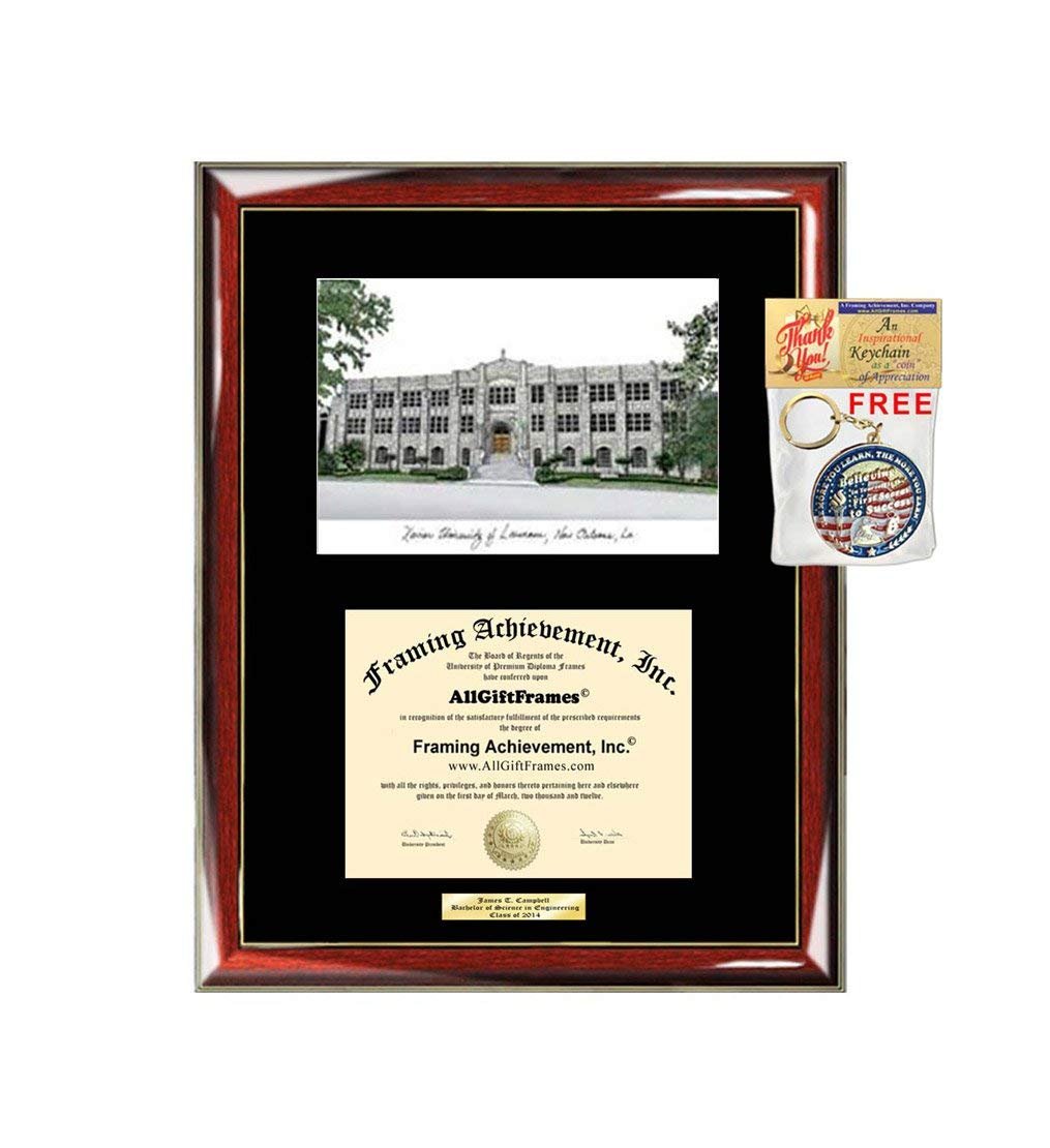 Xavier University of Louisiana Diploma Frame XUL Lithograph Degree Fra